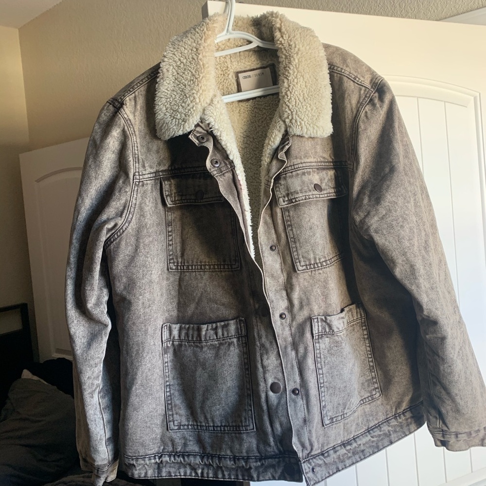 denim asos trucker jacket